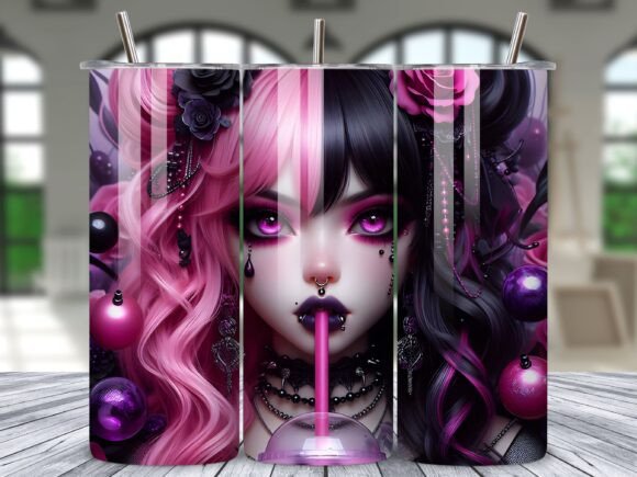 Download Anime Fusion Character Art Tumbler Wrap - Anime fusion Collection