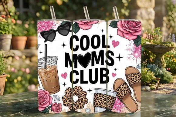 Download Cool Moms Club Sublimation Tumbler Wrap - Sublimation tumbler wrap Collection