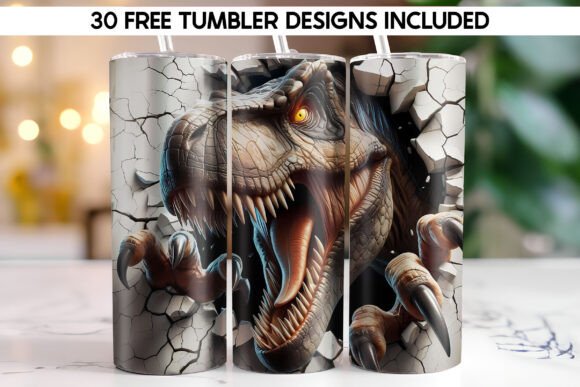 Download 3D Dinosaur Sublimation Tumbler Wrap - Sublimation tumbler wrap Collection